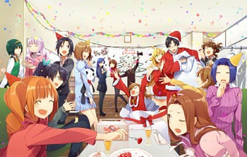 Merry christmas,idolmaster, anime, merry, idolmaster, christmas HD wallpaper