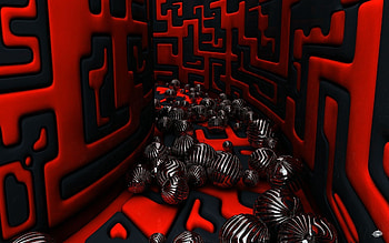 For > Red Black 3d HD wallpaper