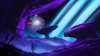 Fairy Sky , synthwave, artist, artwork, digital-art, artstation HD wallpaper
