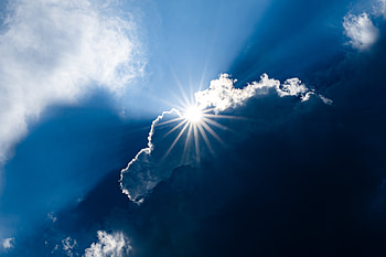 Nature, Sky, Sun, Clouds, Beams, Rays, Sunlight HD wallpaper