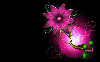 Abstract, Background, Leaves, Flower, Shine, Light, Circle HD wallpaper