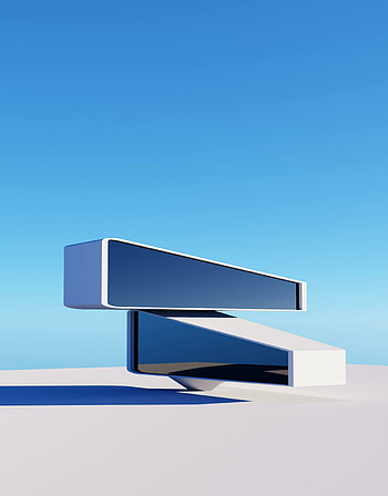 Great modern architectural, building model, digital art HD phone wallpaper