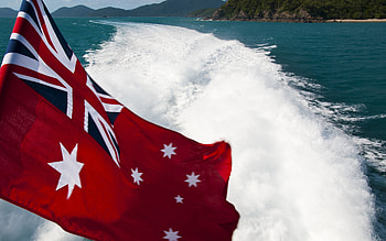 Aussie Pride, blue, sea, coastline, peronal, boats, beautiful, flag, ocean HD wallpaper