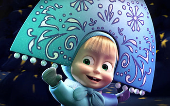 Cartoon, Children, Masha And The Bear HD wallpaper