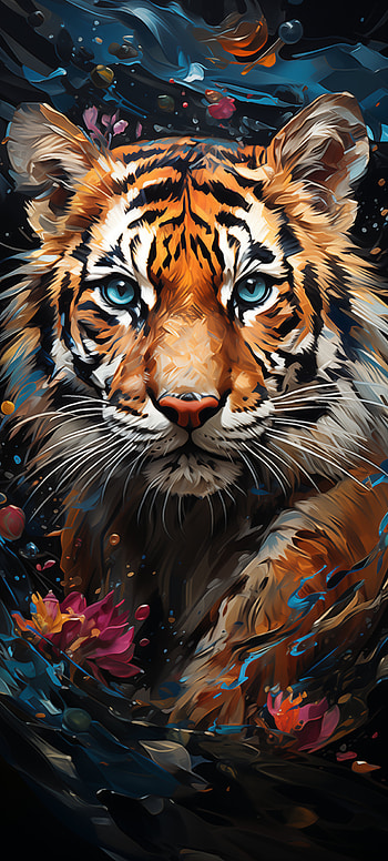 Majestic Tiger Art , Animal, tiger HD phone wallpaper