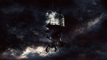 Dark, Abstract, Sky, Building, Explosion HD wallpaper