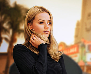 Margot Robbie, Once Upon a Time in Hollywood, movie, actress HD wallpaper