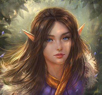 Elf girl, frumusete, fantasy, face, girl, elf, tamikaproud HD wallpaper