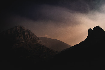 Tioga pass, Yosemite valley, dark, mountains HD wallpaper
