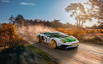 Lamborghini Aventador In Rally, lamborghini-aventador, lamborghini, cars HD wallpaper