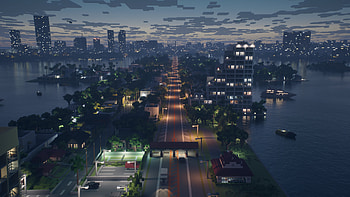 Minecraft Cityscape Ultra – Video Game Vibes, video game, Minecraft HD wallpaper
