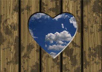 Heart!, clouds, others, sky, heart HD wallpaper