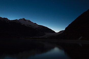 Nature, Mountains, Night, Lake HD wallpaper