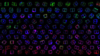 Vibrant Cubes, abstract, cubes, dark, black, artist, artwork, digital-art, deviantart HD wallpaper