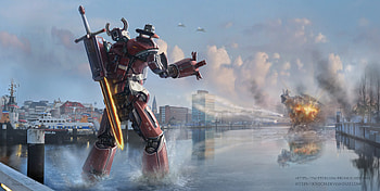Pacific Rim Chaplain Artwork , pacific-rim, artist, artwork, digital-art, deviantart HD wallpaper
