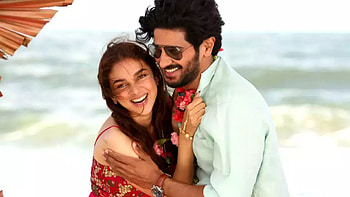 Dulquer Salmaan Aditi Rao Hydari Kajal Aggarwal Nakshathra Nagesh Hey Sinamika HD wallpaper