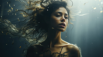 Woman Unerwater, woman, underwater HD wallpaper