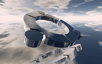 Form, Sky, 3D, Metal, Balls HD wallpaper
