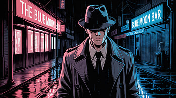 Manhwa Detective Noir, manhwa, Noir, detective, neon lights HD wallpaper