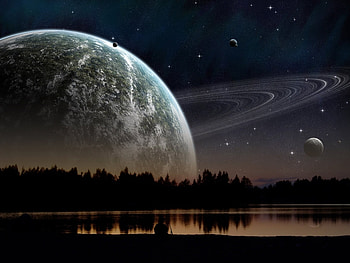 Landscape, Universe HD wallpaper