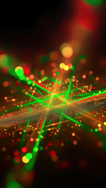 Neon Lattice | Emerald Ember Matrix | Chromatic Sparkfield, Abstract, colors HD phone wallpaper