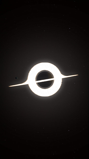Movie magic, Gargantua fascination, Cosmic black holes, art HD phone wallpaper