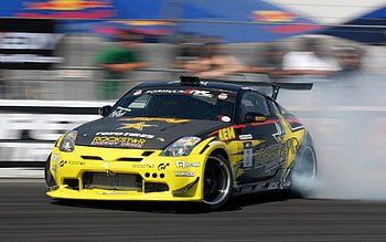 Nissan 350Z Front View, Drifting HD wallpaper