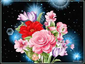 BOUQUET OF FLOWERS, PRETTY, FLOWERS, MIXED HD wallpaper