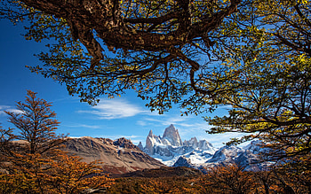 Monte Fitz Roy, , autumn, R, beautiful nature, Cerro Chalten, Patagonia, Argentina, mountains, South America HD wallpaper