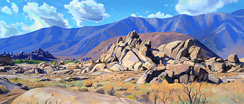 Stones, Art, Mountains, Rocks, Canvas HD wallpaper