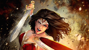 Warrior Wonder Woman Art , wonder-woman, superheroes, artist, artwork, digital-art, deviantart HD wallpaper