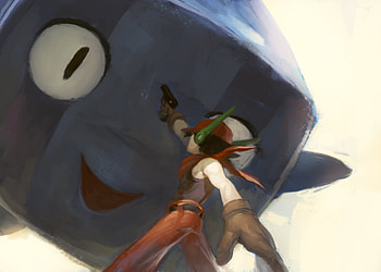Cave story, grey, huzaah, doukutsu monogatari, quote, balrog, guns, flying HD wallpaper