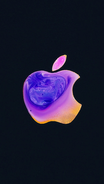 12, Blue Apple Logo HD phone wallpaper