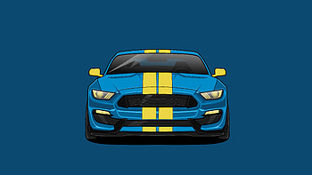 Ford Mustang Artwork, ford-mustang, minimalism, minimalist, artwork, artist, art, cars HD wallpaper