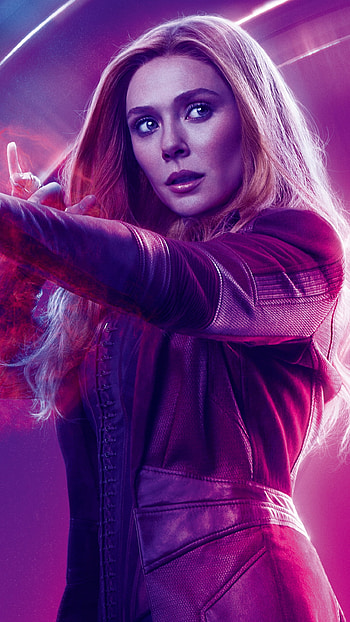 Scarlet Witch (Avengers Infinity War), Elizabeth Olsen, Scarlet Witch, movie, Avengers: Infinity War HD phone wallpaper