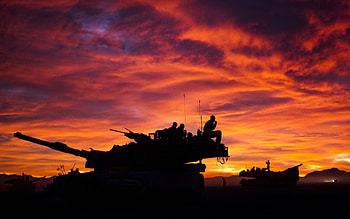 M1A1 Abrams Tank Military Sunrise Tanks United States Marine Corps ... HD wallpaper