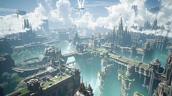 Final Fantasy VII Remake - Midgar Panorama, video game, Final Fantasy, Final Fantasy VII Remake HD wallpaper