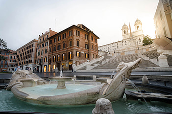 Barcaccia Fountain, Travels, Luxury family home, Immo Billy HD wallpaper