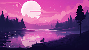 Fox Minimal Journey Day , fox, minimalism, minimalist, artist, artwork, digital-art HD wallpaper