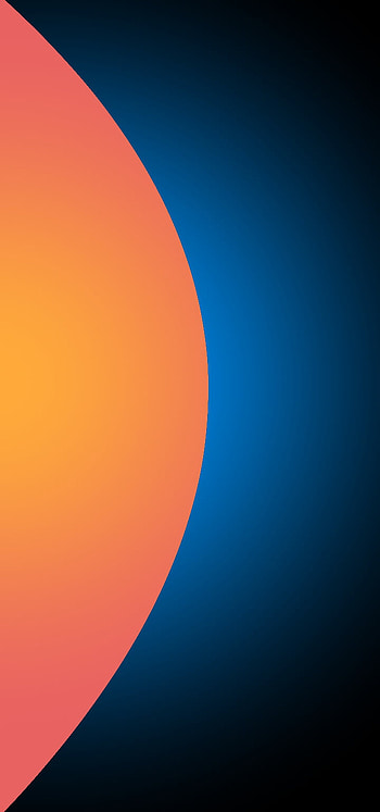 Burn, orange, radial, curved, blue, , dark, circle HD phone wallpaper