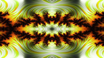 Trippy Psychedelic Fractal, trippy, psychedelic, aesthetic, yellow, Abstract, fractal HD wallpaper