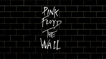 Pink Floyd, typography, text, black background, bricks HD wallpaper