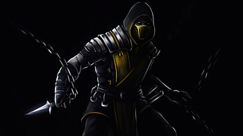 Scorpion Mortal Kombat Dark , scorpion, mortal-kombat, games, artstation HD wallpaper