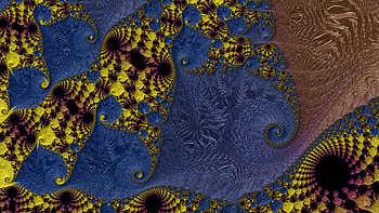 Trippy Psychedelic Fractal, trippy, psychedelic, trance, blue, Abstract, fractal, abstract blue HD wallpaper
