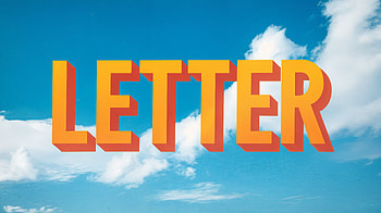 Vibrant Letter in Ultra, letter, cloud, sky, typography, graphic design HD wallpaper