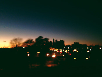Cities, City, Glare, Blur, Smooth HD wallpaper