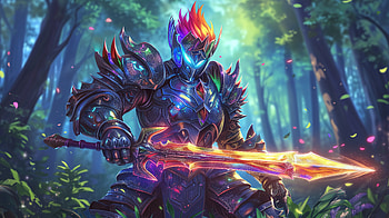 Mystic Fantasy Knight, fantasy, fantasy knight, armor, knight, sword HD wallpaper