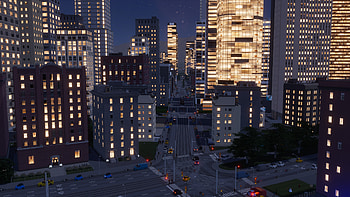 Cities: Skylines II Urban Nightscape, video game, Cities: Skylines II HD wallpaper