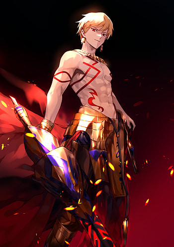 Gilgamesh, Fate, Epic battles, Anime HD phone wallpaper