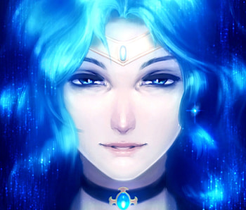 Sailor Neptune, blue, girl, anime, mhazaru, sailor moon, face, luminos, manga HD wallpaper
